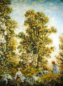 The Picnic, Little Dean (olje på lerret) av Philip Wilson Steer