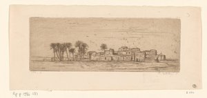 Visning av Com Al-Akhdar Vue de Côm Al-Akhdar (original tittel) av Philip Zilcken (signed by artist)
