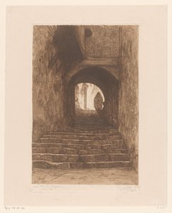 Gate med trapper, i Alger Rue d