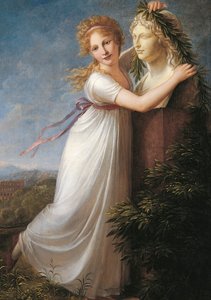 Ida girlanderer morens byste av Philipp Friedrich von Hetsch