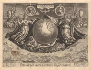 America Revetio-omslag, 1591