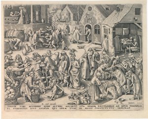Caritas Charity fra De syv dyder, 1559.