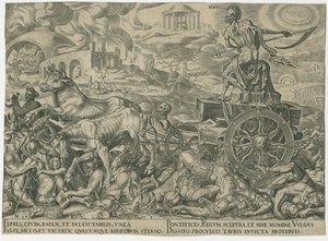 Dødens triumf, ca. 1565. av Philipp Galle
