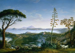 Utsikt over Pozzuoli-bukten fra Solfatara