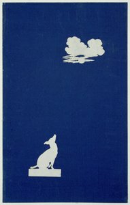 En hund som hyler på månen (collage på papir) av Philipp Otto Runge