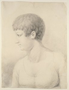 Portrett av Pauline Runge, 1801 (svart kritt på papir)