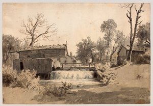 Mølle på bekken nær Schliersee av Philipp Röth