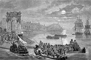 Okkupasjon av Ancona av franskmennene, Italia, 23. februar 1832.