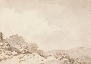 En sti på en bakketopp av Philippe Jacques de Loutherbourg