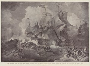 Den strålende første juni, seieren oppnådd over den franske flåten av britene, under kommando av Earl Howe, 1. juni 1794