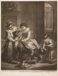 Tre barn av Rubens av Philippe Joseph Tassaert