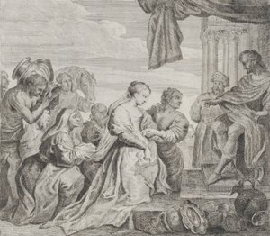 Salomo og dronningen av Saba, 1784.