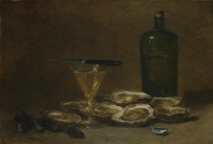 Stilleben med østers, 1875-1877