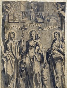 Frontispice of the Statutes of the Order of Malta “Statuta Hospitalis Hervsalem””, av Philippe Thomassin, sent på 1500-tallet