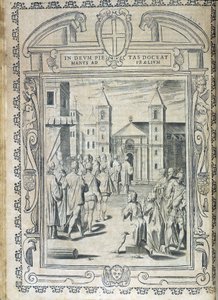 Plate med statutter av Maltas orden "Statuta Hospitalis Hervsalem"" (prosesjon), av Philippe Thomassin, sent på 1500-tallet