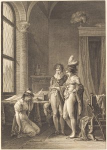 Mona Lisa: Tilgivelse av Philippe Triere after Jean Baptiste Mallet