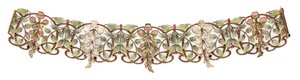 Art Nouveau multi-perle og emalje 