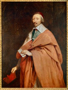Armand Jean du Plessis, kardinal de Richelieu (1585-1642): portrett av verkstedet til Philippe de Champaigne (1602-1674) av Philippe de (studio of) Champaigne