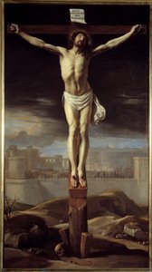 Kristus på korset. Maleri av Philippe De Champaigne (1602-1674) Ec. Flam. av Philippe de Champaigne