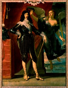 Louis XIII - portrett av hans kroning av Victory av Philippe de Champaigne