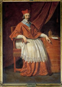 Portrett i full lengde av kardinal Richelieu (1585-1642) Maleri av Philippe de Champaigne (1602-1674) av Philippe de Champaigne