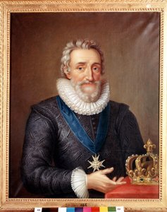 Portrett av Henrik IV (1553 - 1610), konge av Frankrike. Maleri av Philippe de Champaigne. Stockholms nasjonalmuseum av Philippe de Champaigne