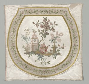 Polstring for et stolsete, ca. 1743-1774.