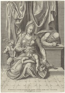 Hellig familie med døperen Johannes av Philippe de Soye