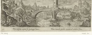 Hengelsport Jacht en visvangst (serietittel) Jakt, fiske og jakttyper (serietittel) av Philips Galle (attributed to workshop of)