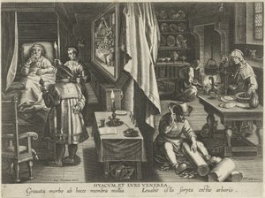 Medisin mot syfilis av Philips Galle (attributed to workshop of)