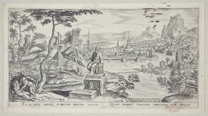 Cephalus og Procris av Philips Galle