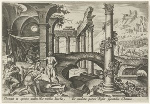 Noahs drukkenskap The Days of Doom of the Jewish People (serietittel) av Philips Galle