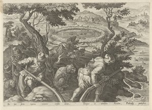Eendenjacht Jachttaferelen (serietittel) Der alle slags jakt, fuglefangst og fiske (serietittel) av Philips Galle