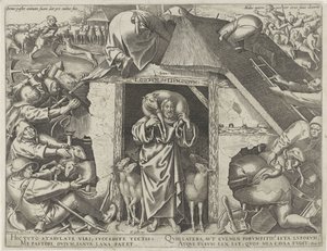 Lignelse om Kristus som den gode hyrde av Philips Galle