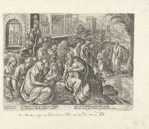 Paulus omvender kvinnene i Filippi Apostlenes gjerninger (serietittel) Acta Apostolorum (serietittel) av Philips Galle