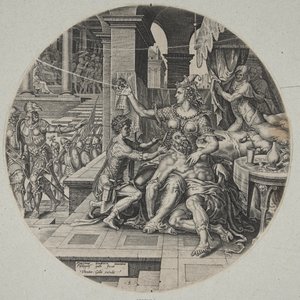 Samson og Delila av Philips Galle