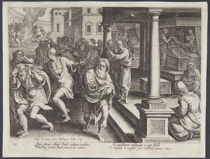 St. Paul og eksorsistene i Efese av Philips Galle