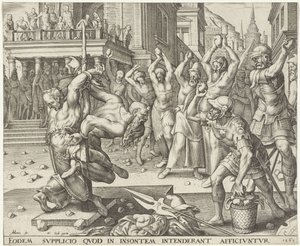 Steining av de eldste Historien om Susanna (serietittel) av Philips Galle