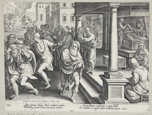 Begravelsen av St. Stefan av Philips Galle