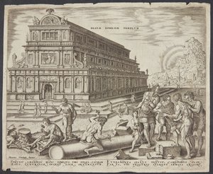 Diana-tempelet i Efesos av Philips Galle