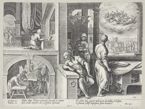 Visjonen til St. Peter av Philips Galle