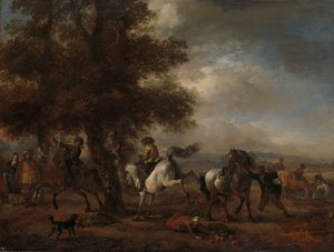  av Philips Wouwermans or Wouwerman