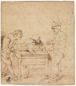 Tric-Trac-spillerne, ca. 1660. av Philips de Koninck