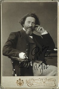 Portrett av kunstneren Ilya Repin 1844-1930 av Photo studio H. Rentz and F.