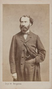 Portrett av komponisten Prosper Pascal 1825-1880, ca. 1875. av Photo studio Legé and Bergeron.