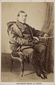 Portrett av komponisten Gioachino Antonio Rossini 1792-1868, ca 1860. av Photo studio Mayer and Pierson.