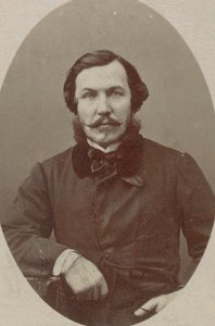 Portrett av pianist og komponist Alfred Quidant 1815-1893. av Photo studio Nadar.