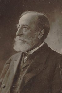 Portrett av komponisten Camille Saint-Saëns 1835-1921, 1910.