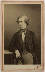 Portrett av komponisten Hector Berlioz 1803-1869, ca 1860.