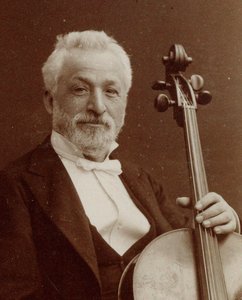 Portrett av komponisten og cellisten Gaetano Braga 1829-1907, ca. 1875.
